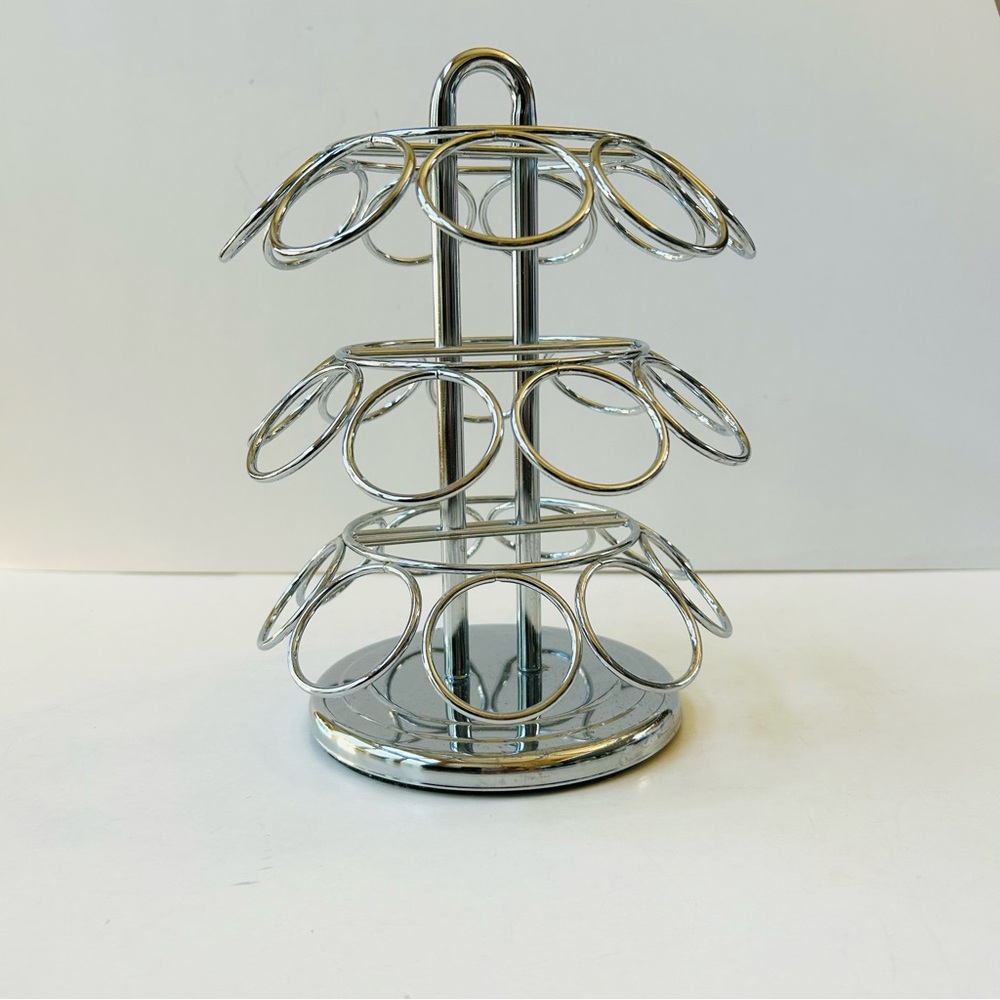 Silver Coffee Carousel Pod Holder